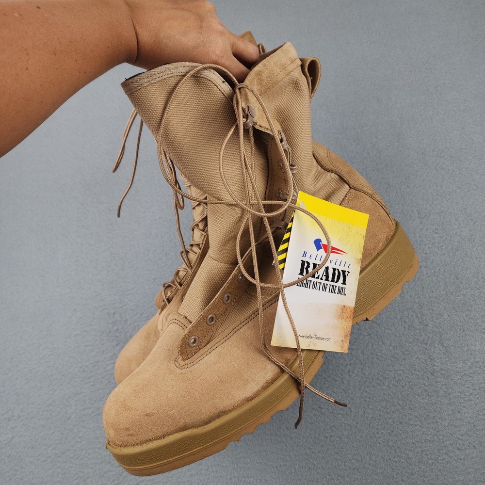Belleville 330 DES ST Boots Mens Size 14R Desert Combat Steel Toe Vibram USA